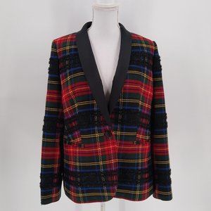 J. Crew Parke Plaid Blazer 14
